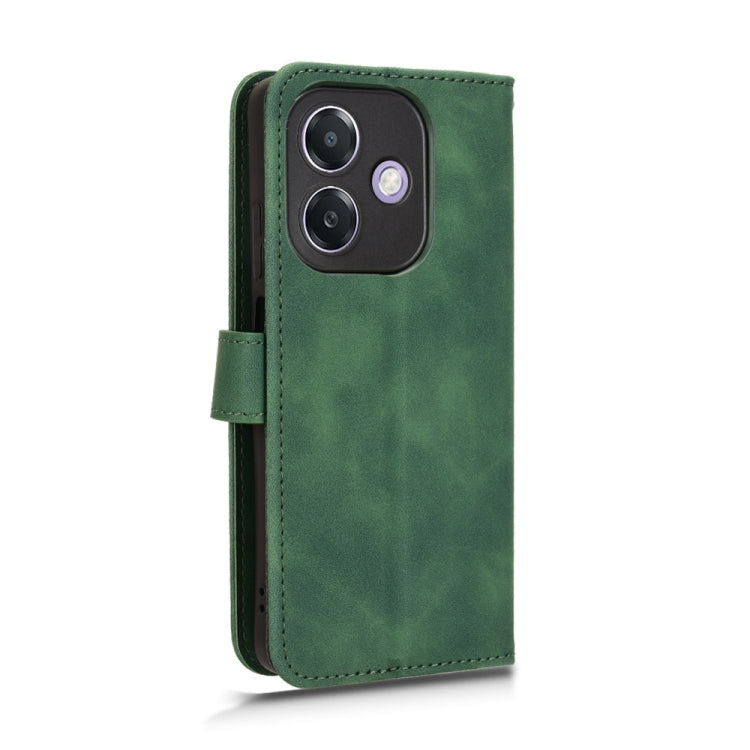 For OPPO A3x 5G Skin Feel Magnetic Flip Leather Phone Case
