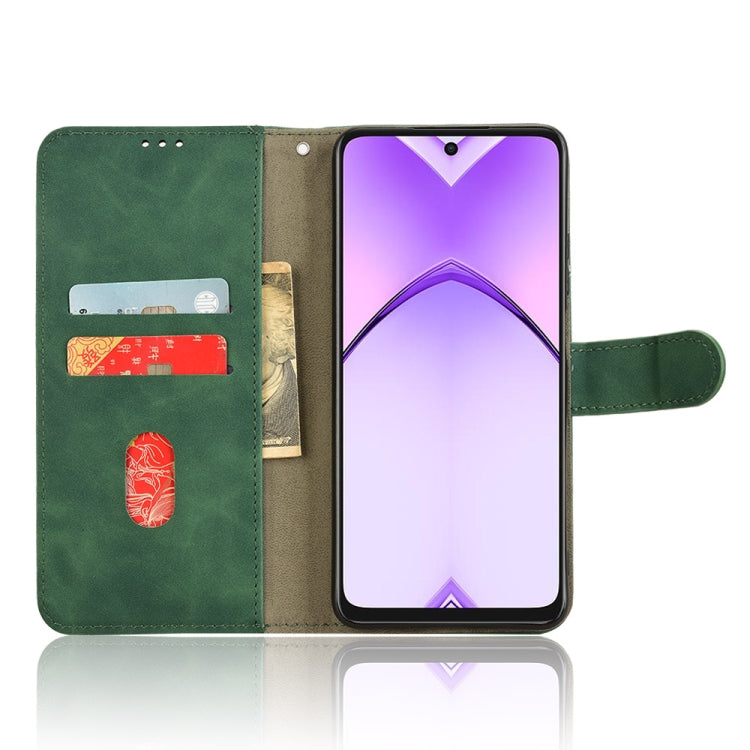 For OPPO A3x 5G Skin Feel Magnetic Flip Leather Phone Case