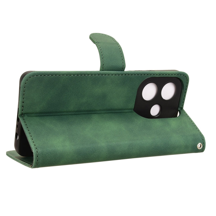 For OPPO A3x 5G Skin Feel Magnetic Flip Leather Phone Case