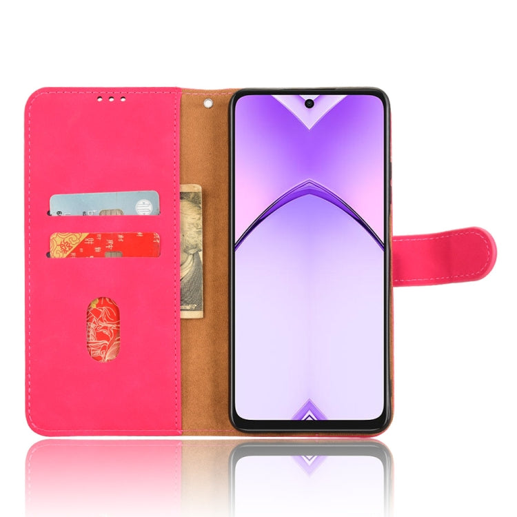 For OPPO A3x 5G Skin Feel Magnetic Flip Leather Phone Case