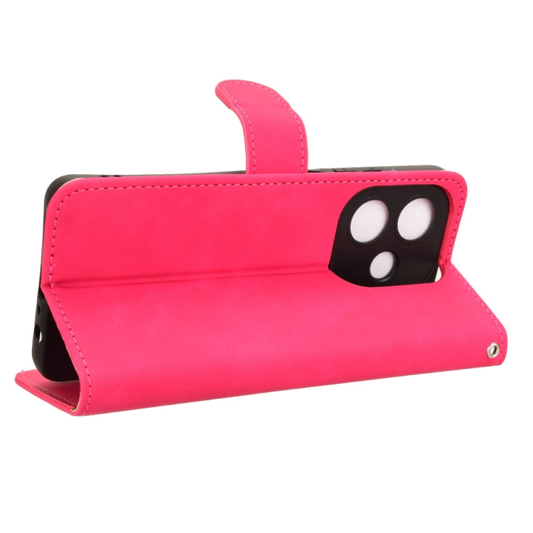 For OPPO A3x 5G Skin Feel Magnetic Flip Leather Phone Case