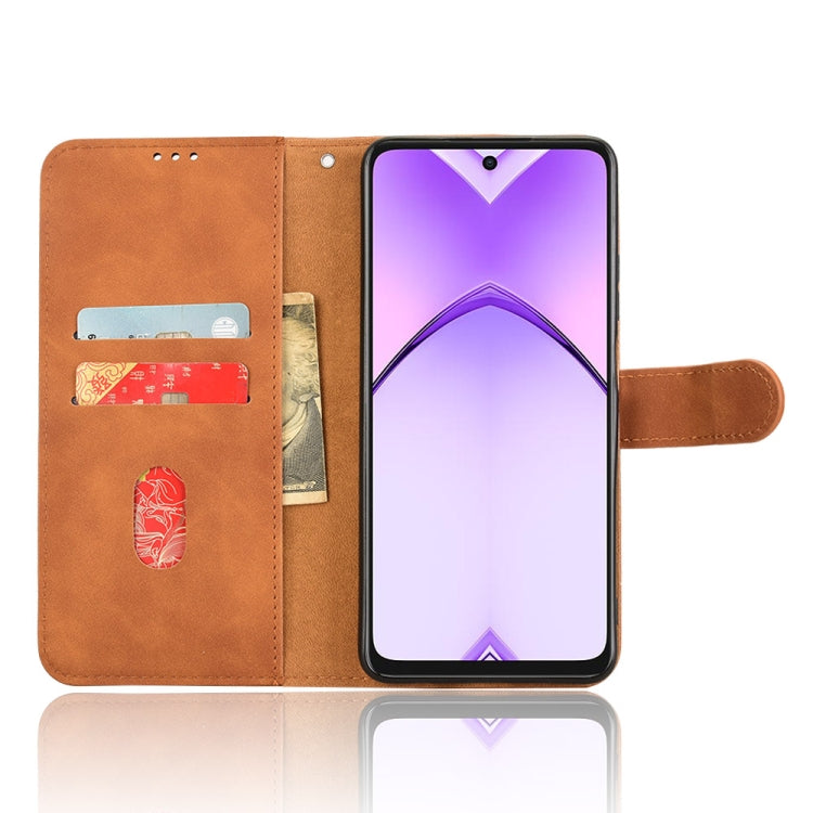 For OPPO A3x 5G Skin Feel Magnetic Flip Leather Phone Case