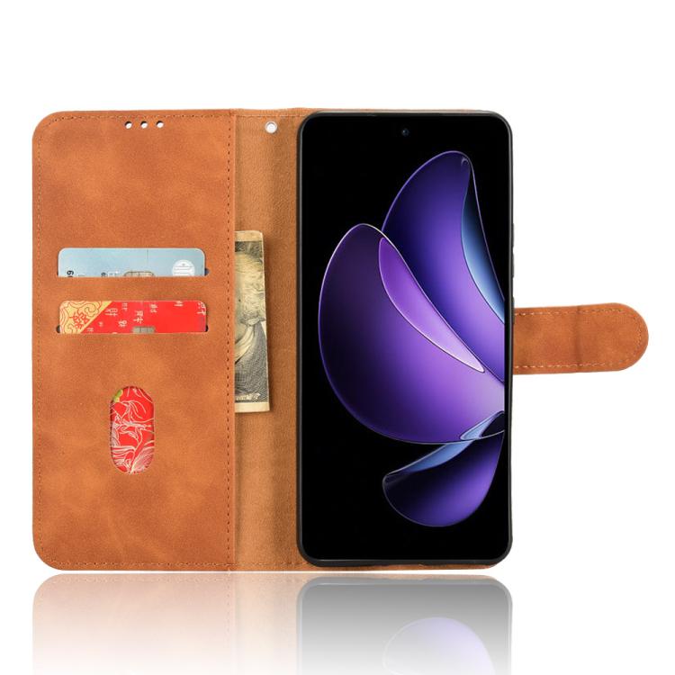 For OPPO Reno13 F 5G Skin Feel Magnetic Flip Leather Phone Case