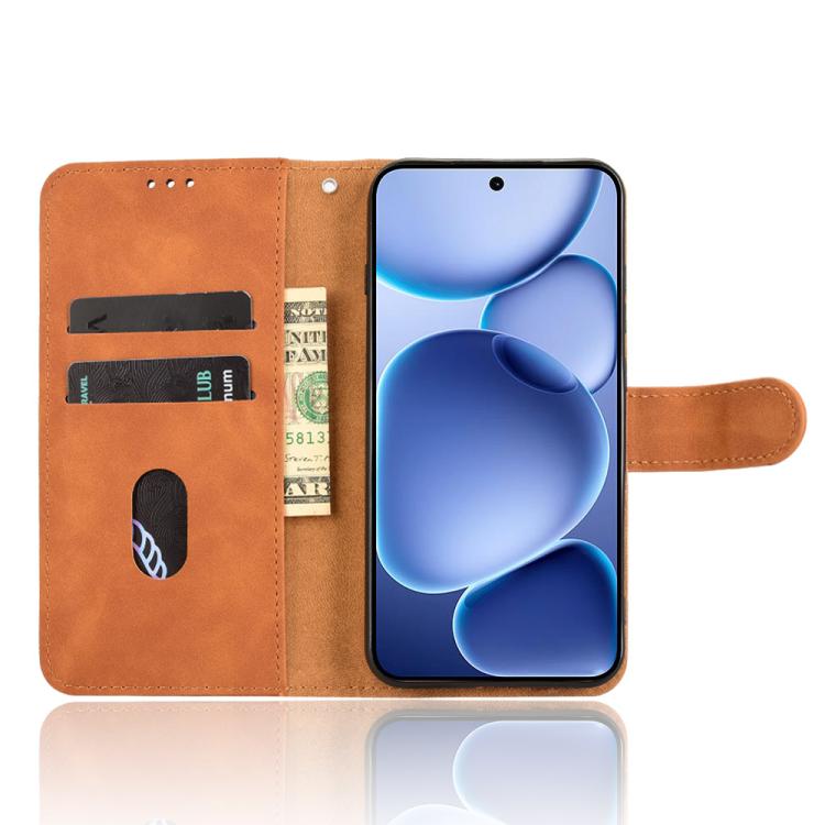 For OPPO Find X8s 5G Skin Feel Magnetic Flip Leather Phone Case