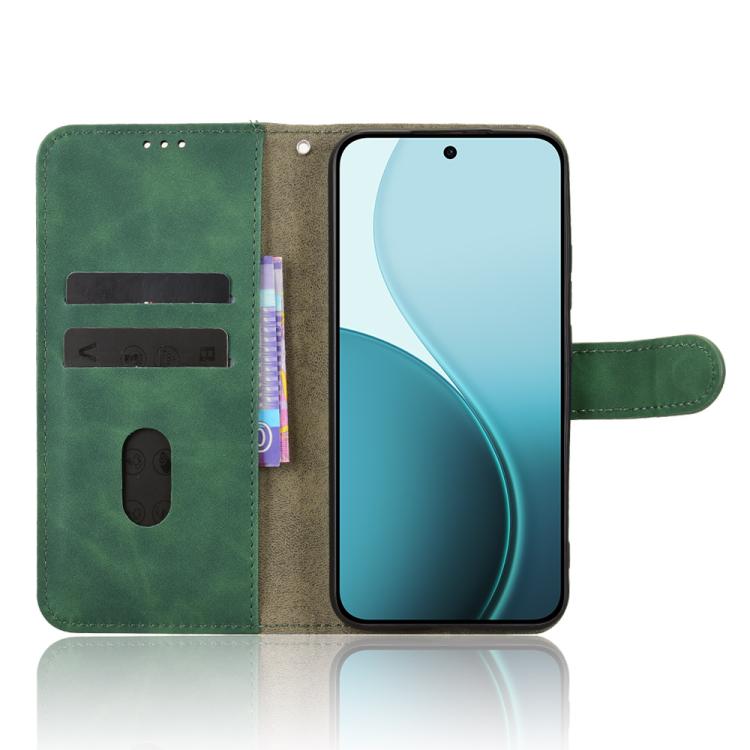 For OPPO Reno14 Global / Reno14 F Skin Feel Magnetic Flip Leather Phone Case