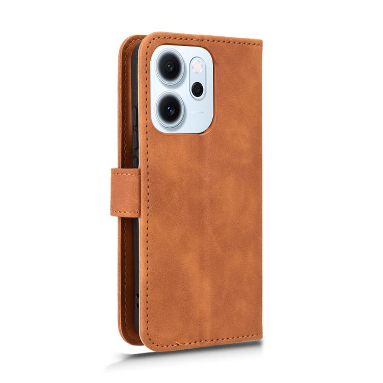 For OPPO Reno14 Global / Reno14 F Skin Feel Magnetic Flip Leather Phone Case