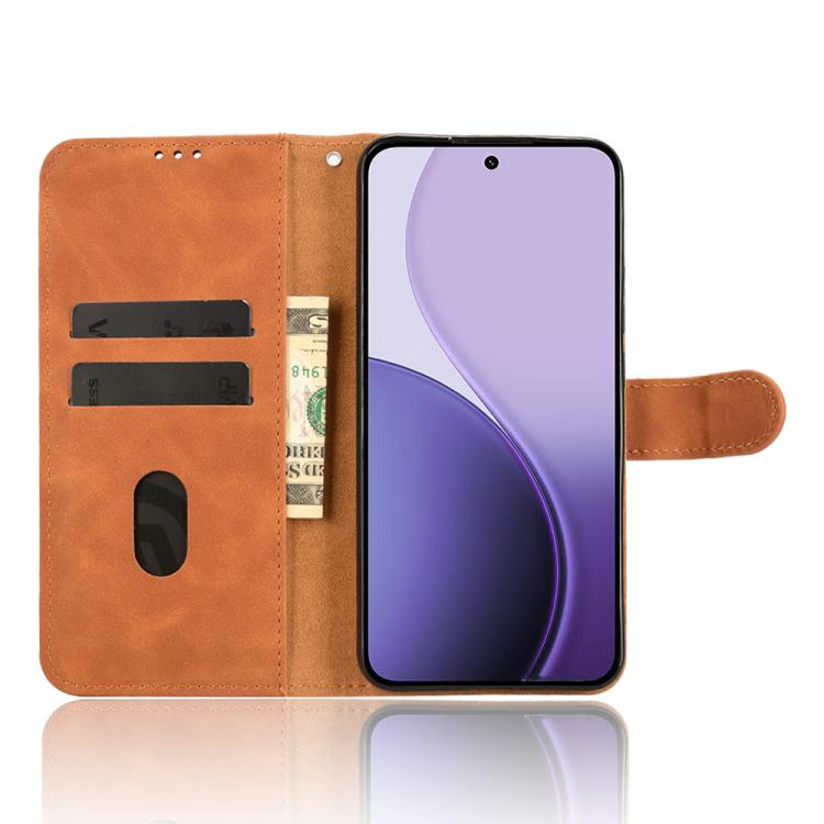 For OPPO Reno14 Pro Global Skin Feel Magnetic Flip Leather Phone Case