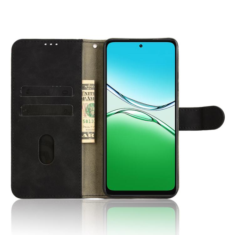 For OPPO A5 5G Global Skin Feel Magnetic Flip Leather Phone Case