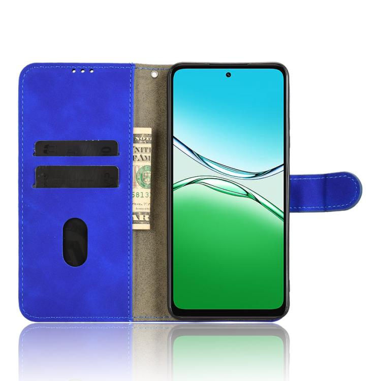 For OPPO A5 5G Global Skin Feel Magnetic Flip Leather Phone Case