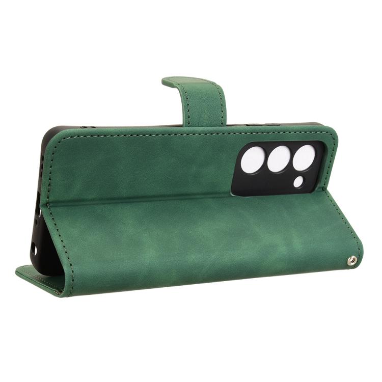 For OPPO A5 5G Global Skin Feel Magnetic Flip Leather Phone Case