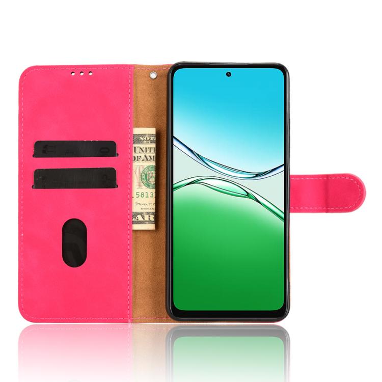 For OPPO A5 5G Global Skin Feel Magnetic Flip Leather Phone Case