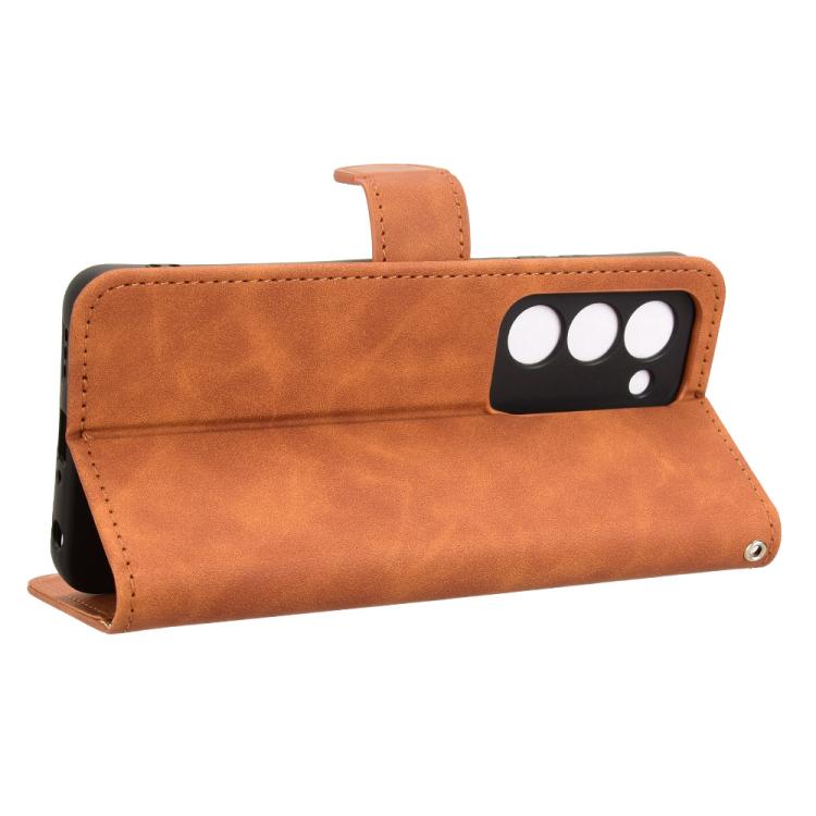 For OPPO A5 5G Global Skin Feel Magnetic Flip Leather Phone Case