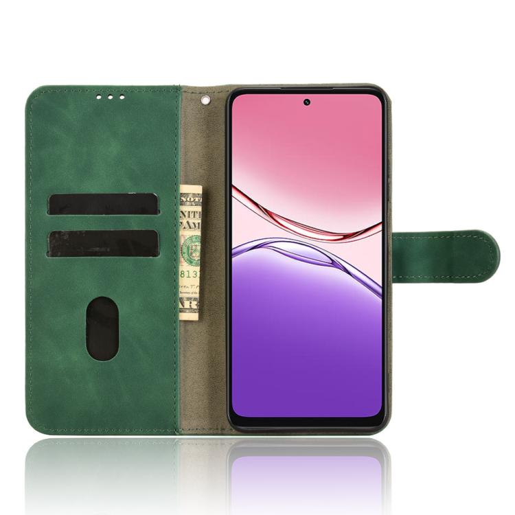 For OPPO A5x 5G / 4G Skin Feel Magnetic Flip Leather Phone Case