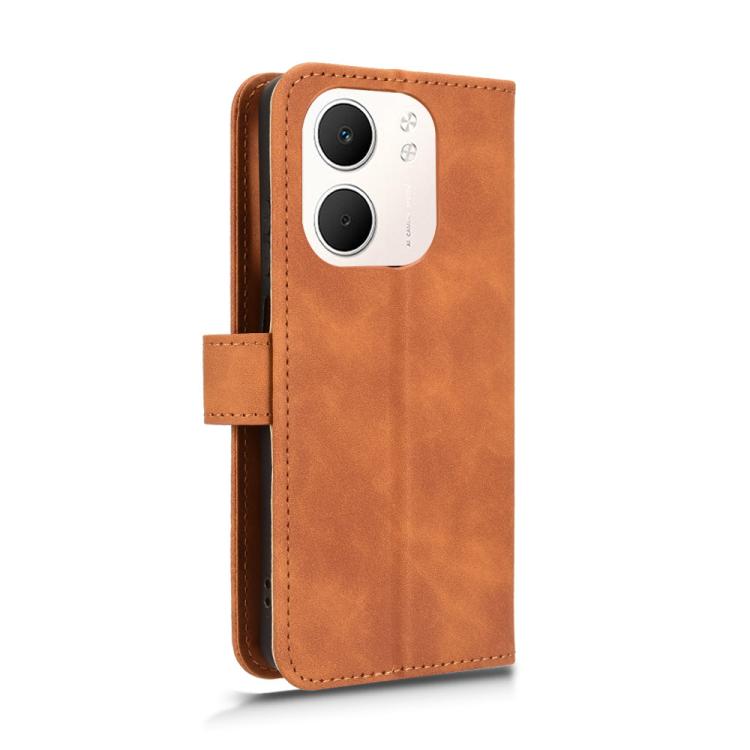 For OPPO A5x 5G / 4G Skin Feel Magnetic Flip Leather Phone Case