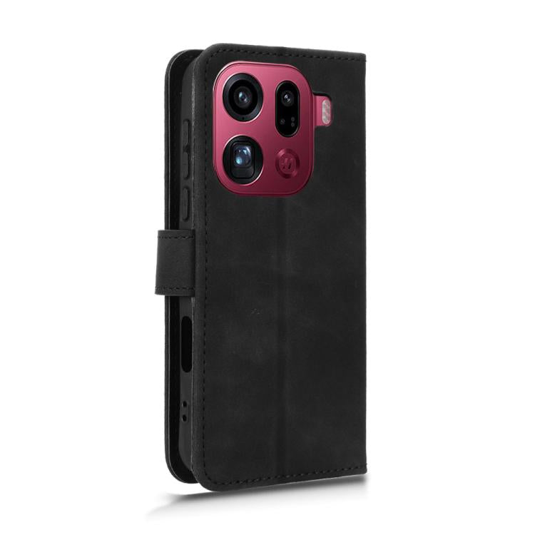 For OPPO Find X9 Pro Skin Feel Magnetic Flip Leather Phone Case