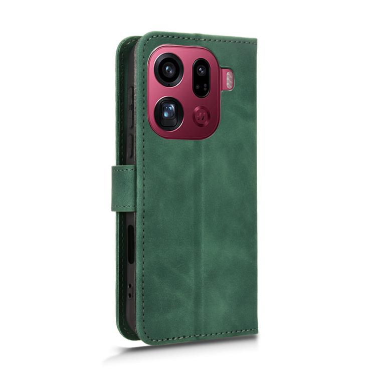For OPPO Find X9 Pro Skin Feel Magnetic Flip Leather Phone Case