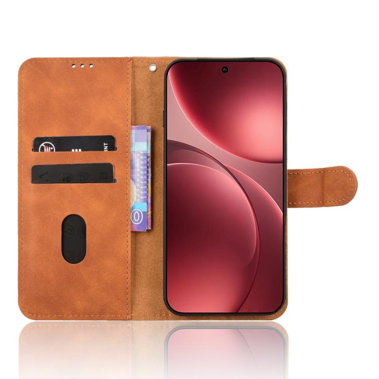 For OPPO Find X9 Pro Skin Feel Magnetic Flip Leather Phone Case
