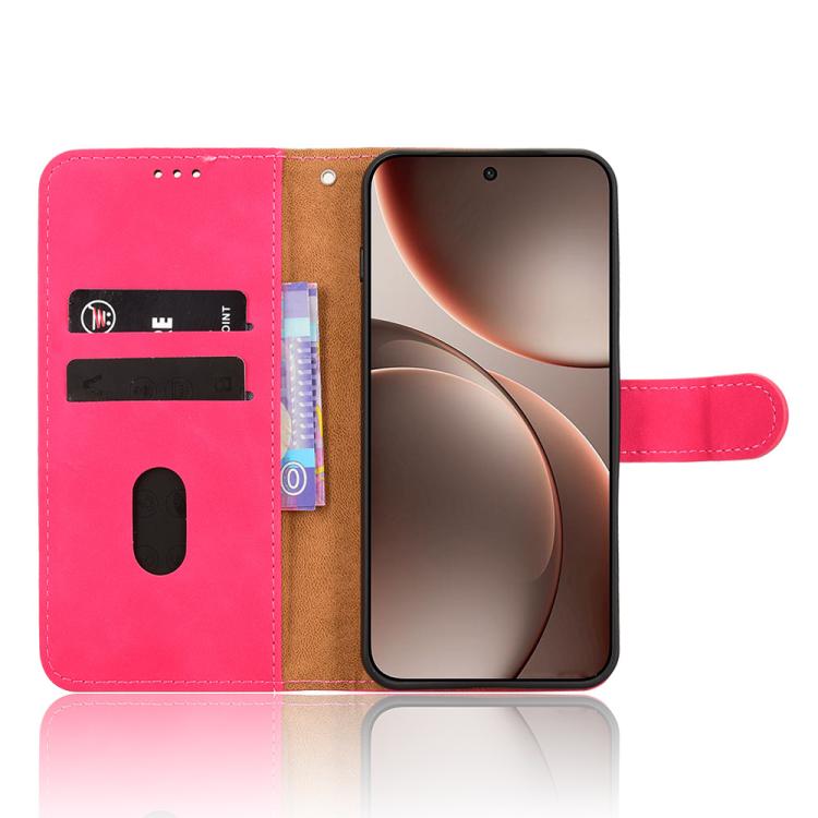For OPPO Find X9 Skin Feel Magnetic Flip Leather Phone Case