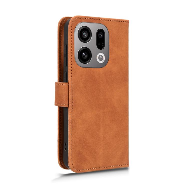 For OPPO Find X9 Skin Feel Magnetic Flip Leather Phone Case