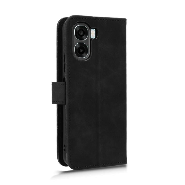 For OPPO A6x 5G Skin Feel Magnetic Flip Leather Phone Case