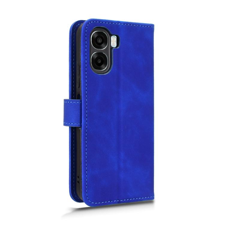 For OPPO A6x 5G Skin Feel Magnetic Flip Leather Phone Case