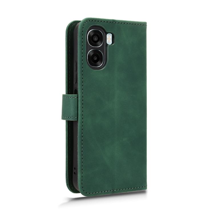 For OPPO A6x 5G Skin Feel Magnetic Flip Leather Phone Case