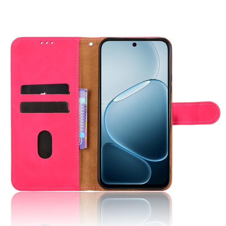 For OPPO A6x 5G Skin Feel Magnetic Flip Leather Phone Case