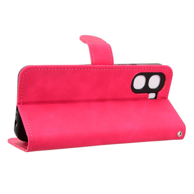 For OPPO A6x 5G Skin Feel Magnetic Flip Leather Phone Case