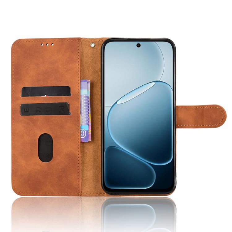 For OPPO A6x 5G Skin Feel Magnetic Flip Leather Phone Case
