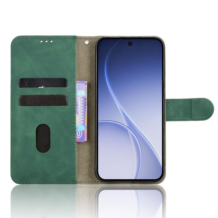 For OPPO Reno15 5G Global Skin Feel Magnetic Flip Leather Phone Case