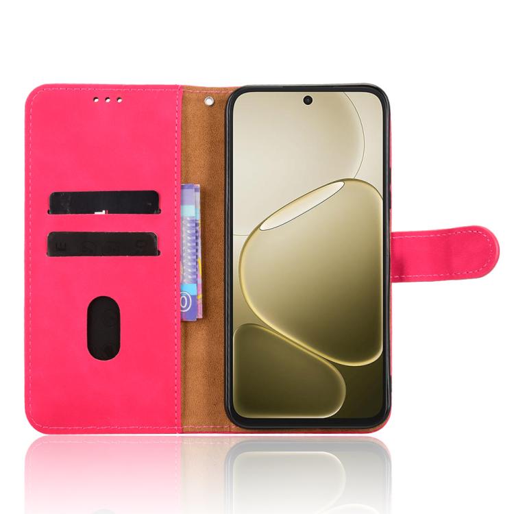 For OPPO A6s 5G / A6 5G Skin Feel Magnetic Flip Leather Phone Case