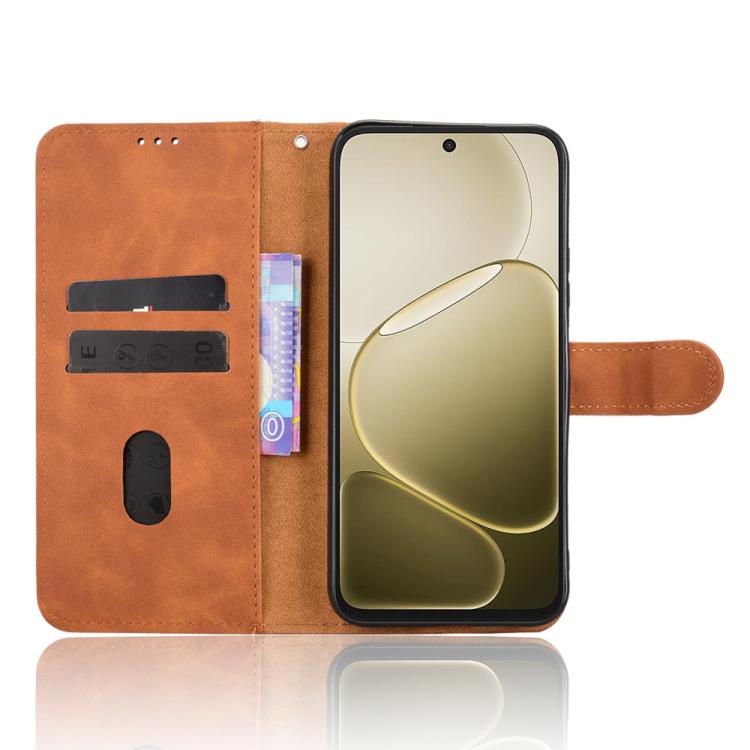 For OPPO A6s 5G / A6 5G Skin Feel Magnetic Flip Leather Phone Case