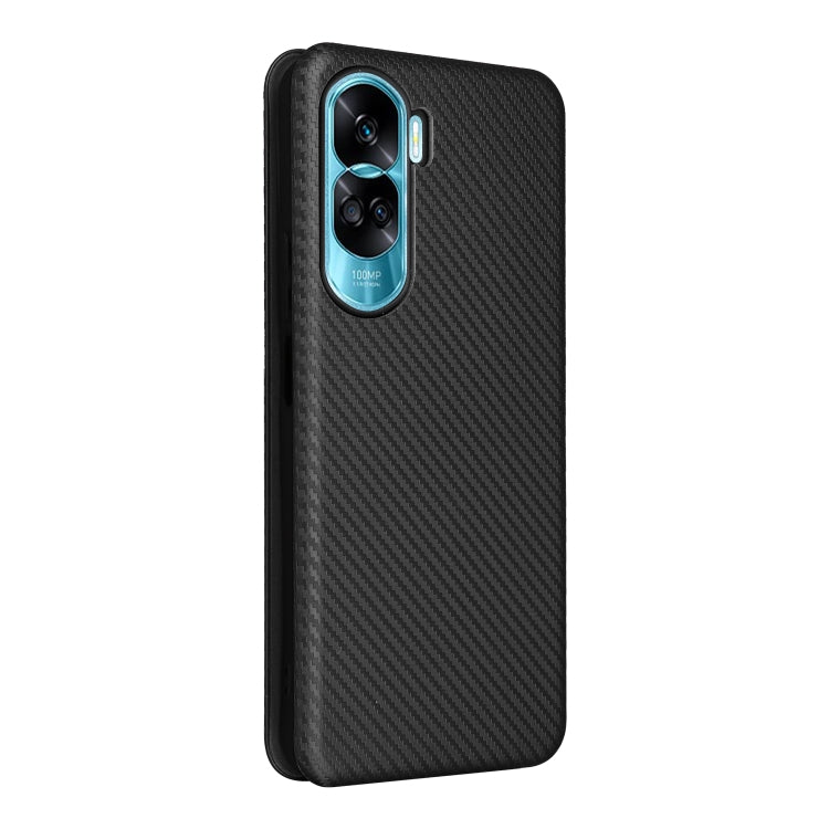For Honor 90 Lite / X50i Carbon Fiber Texture Flip Leather Phone Case