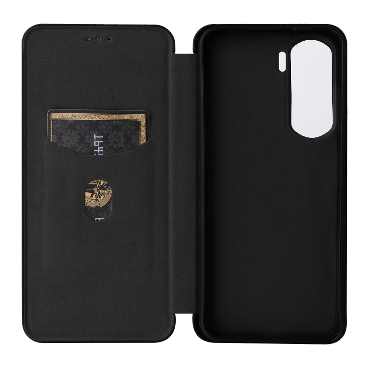 For Honor 90 Lite / X50i Carbon Fiber Texture Flip Leather Phone Case