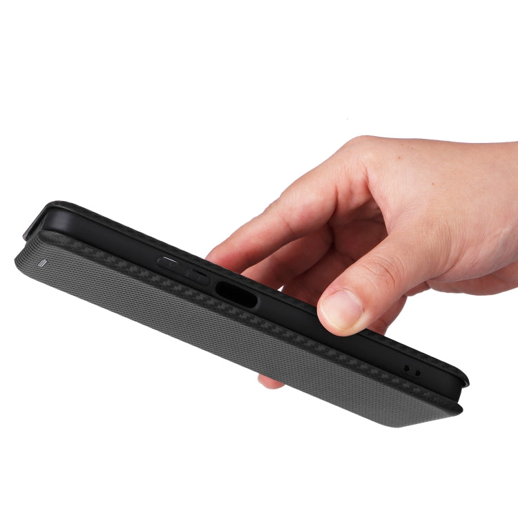 For Honor 90 Lite / X50i Carbon Fiber Texture Flip Leather Phone Case