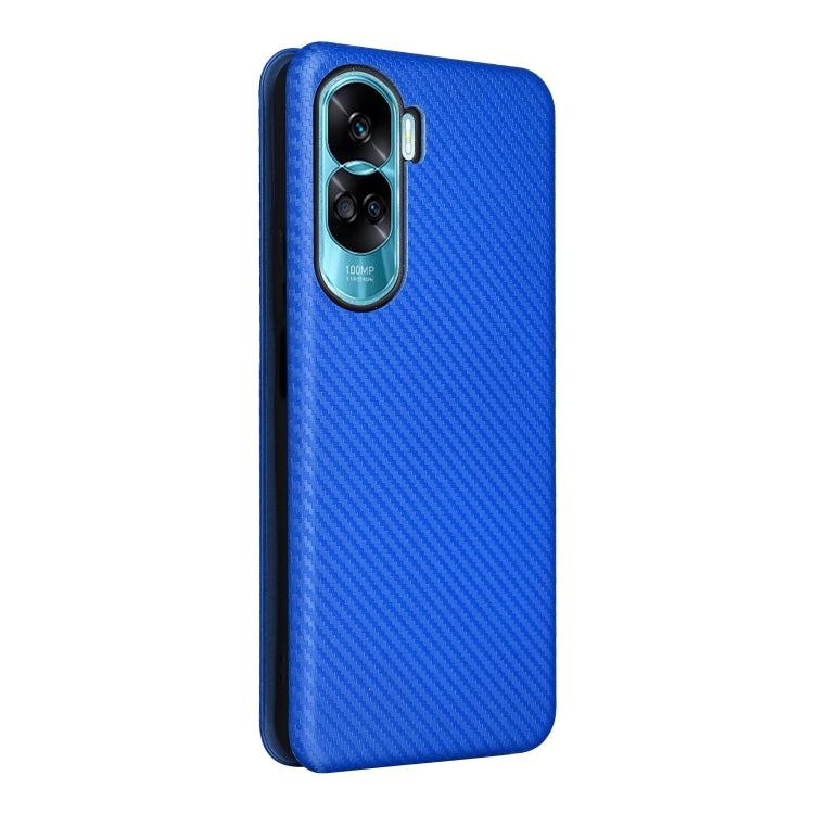 For Honor 90 Lite / X50i Carbon Fiber Texture Flip Leather Phone Case