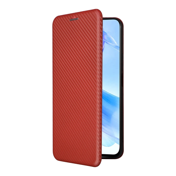 For Honor 90 Lite / X50i Carbon Fiber Texture Flip Leather Phone Case