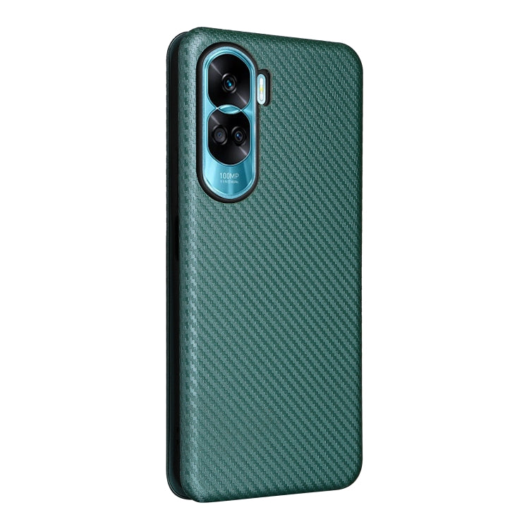 For Honor 90 Lite / X50i Carbon Fiber Texture Flip Leather Phone Case