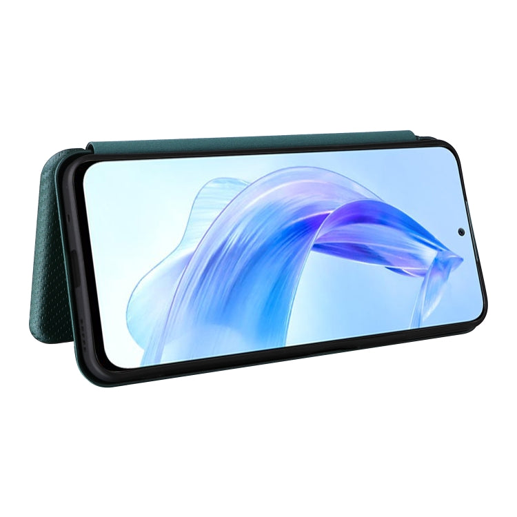 For Honor 90 Lite / X50i Carbon Fiber Texture Flip Leather Phone Case