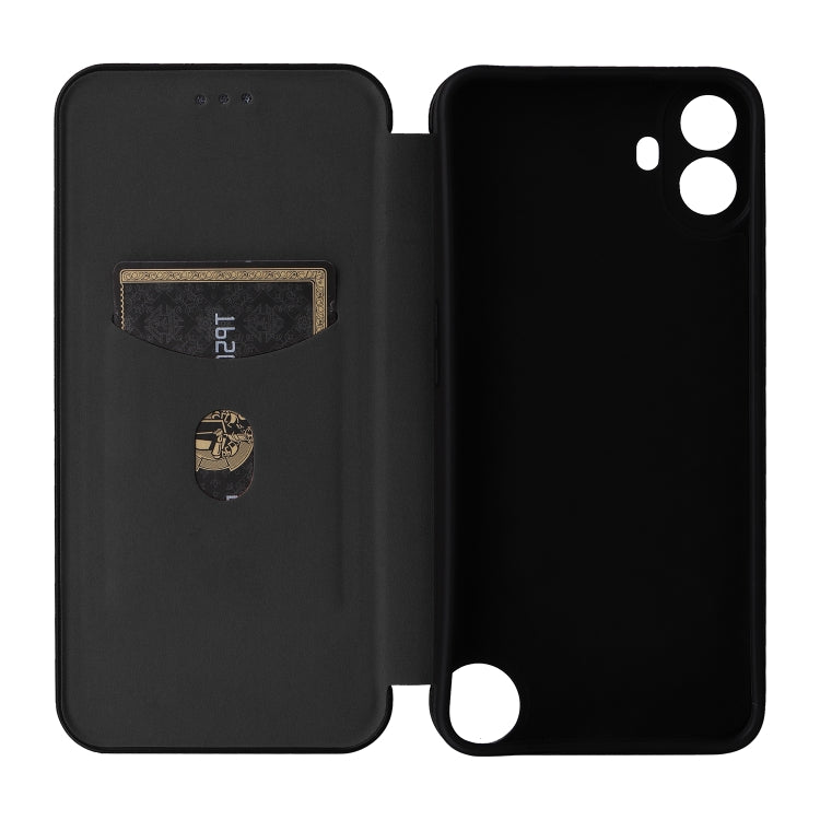 For Nothing CMF Phone 1 Carbon Fiber Texture Flip Leather Phone Case