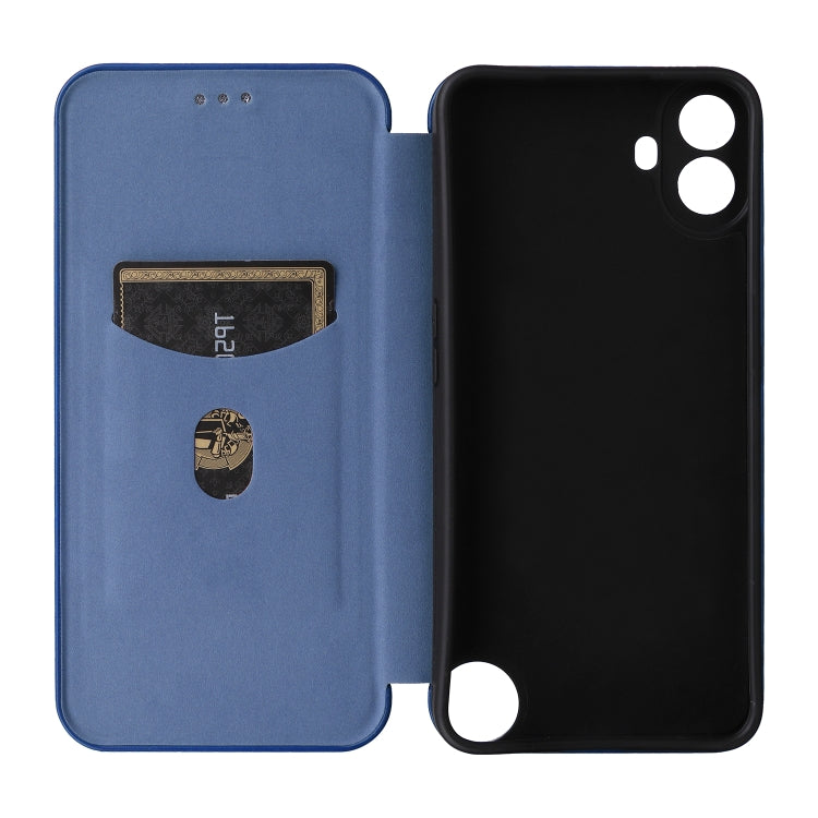 For Nothing CMF Phone 1 Carbon Fiber Texture Flip Leather Phone Case