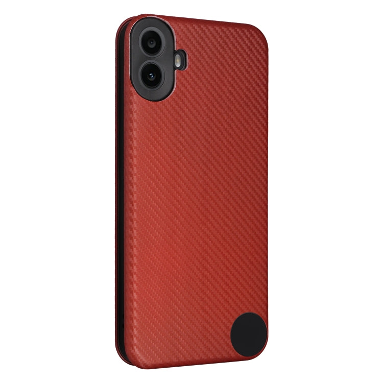 For Nothing CMF Phone 1 Carbon Fiber Texture Flip Leather Phone Case