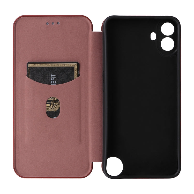 For Nothing CMF Phone 1 Carbon Fiber Texture Flip Leather Phone Case