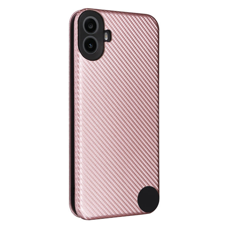 For Nothing CMF Phone 1 Carbon Fiber Texture Flip Leather Phone Case