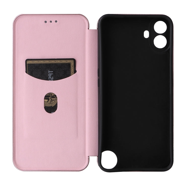 For Nothing CMF Phone 1 Carbon Fiber Texture Flip Leather Phone Case