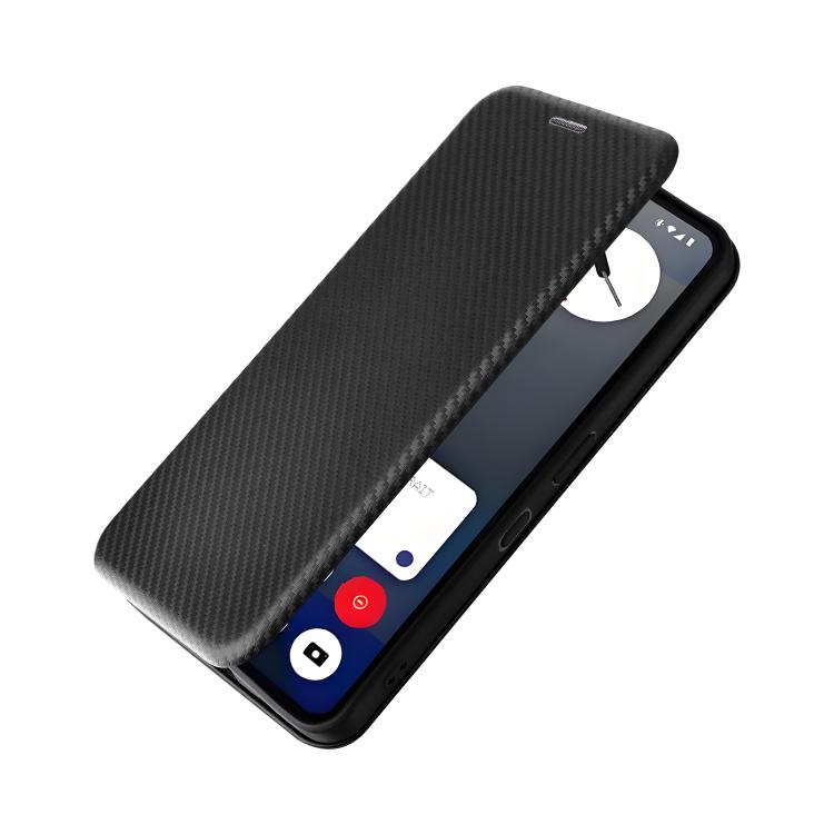 For Nothing Phone 3a Pro Carbon Fiber Texture Flip Leather Phone Case