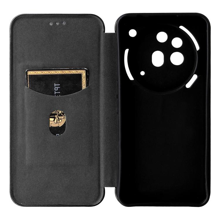 For Nothing Phone 3a Pro Carbon Fiber Texture Flip Leather Phone Case