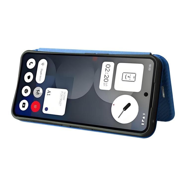 For Nothing Phone 3a Pro Carbon Fiber Texture Flip Leather Phone Case