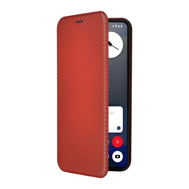 For Nothing Phone 3a Pro Carbon Fiber Texture Flip Leather Phone Case