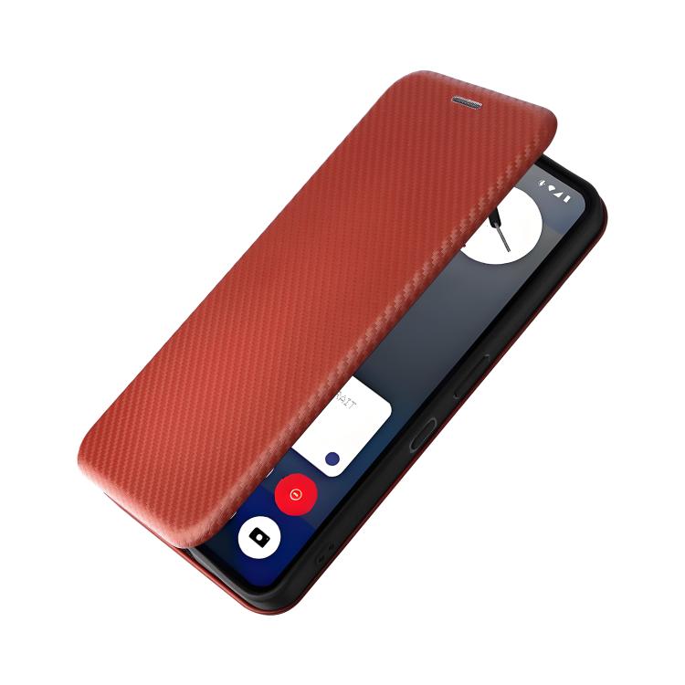 For Nothing Phone 3a Pro Carbon Fiber Texture Flip Leather Phone Case